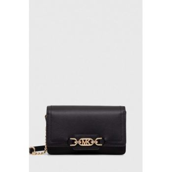 MICHAEL Michael Kors poseta de piele culoarea negru