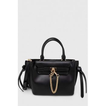 MICHAEL Michael Kors poseta de piele culoarea negru