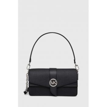 MICHAEL Michael Kors poseta de piele culoarea negru de firma originala