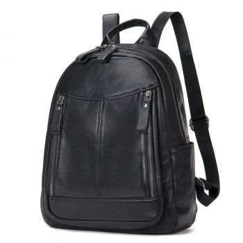 Rucsac dama, Priscila GT2070, piele naturala, Negru