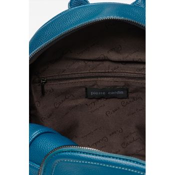 Rucsac din piele ecologica cu buzunar frontal