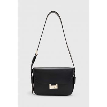 AllSaints geanta de piele Etienne culoarea negru