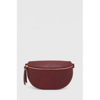 Answear Lab borseta de piele culoarea bordo