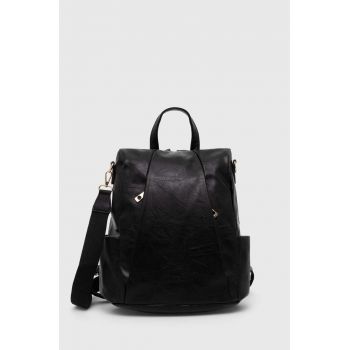 Answear Lab rucsac femei, culoarea negru, mic, neted ieftin