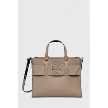 Armani Exchange poseta culoarea bej