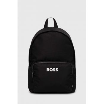 BOSS rucsac barbati, culoarea negru, mare, cu imprimeu