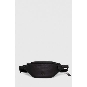 Coach borseta de piele culoarea negru