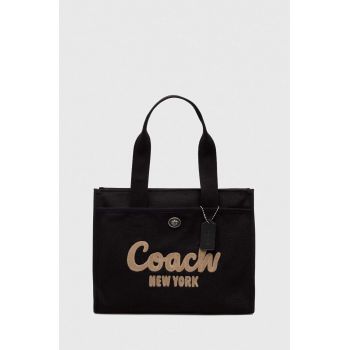 Coach poseta culoarea negru de firma originala