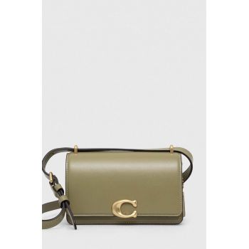 Coach poseta de piele Bandit Crossbody culoarea verde de firma originala