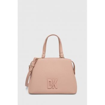 Dkny poseta de piele culoarea bej