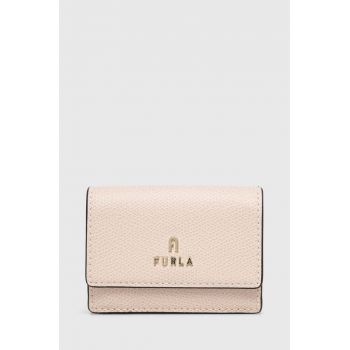 Furla portofel de piele femei, culoarea bej