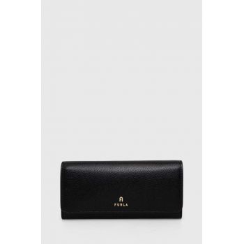 Furla portofel de piele femei, culoarea negru
