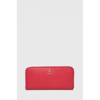 Furla portofel de piele femei, culoarea rosu