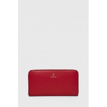 Furla portofel de piele femei, culoarea rosu