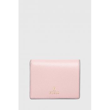 Furla portofel de piele femei, culoarea roz