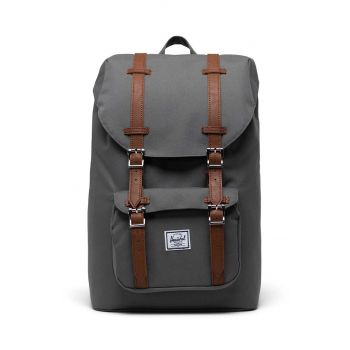 Herschel rucsac culoarea gri, mare, neted