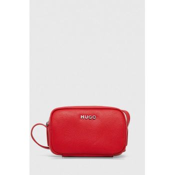 HUGO poseta culoarea rosu