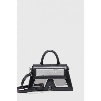 Karl Lagerfeld poseta culoarea negru