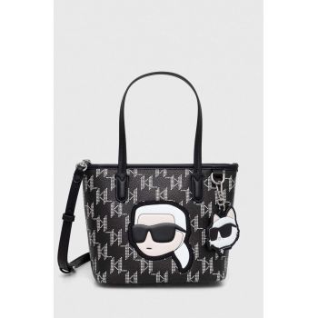 Karl Lagerfeld poseta culoarea negru