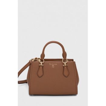 MICHAEL Michael Kors poseta de piele culoarea maro