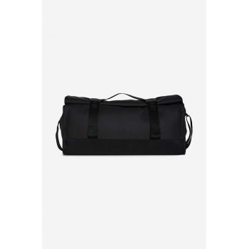 Rains geantă Trail Rolltop Duffel culoarea negru 13990-BLACK.