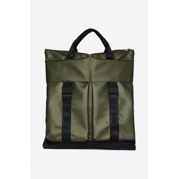 Rains geantă Trail Tote Bag culoarea verde 13790-EVERGREEN.