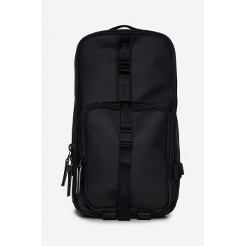 Rains rucsac 12300 Trail Rucksack Backpacks culoarea negru, mare, neted 12300-BLACK.