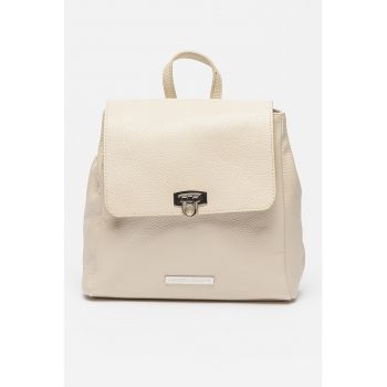 Rucsac de piele cu clapa
