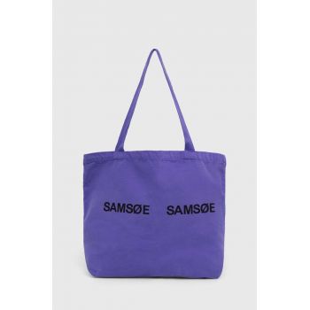 Samsoe Samsoe poșetă culoarea violet