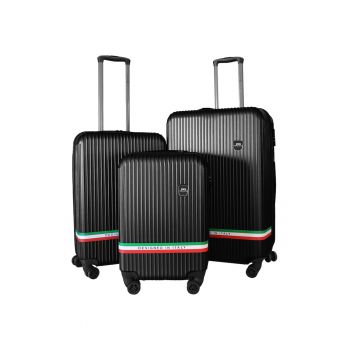 Set 3 trolere Ground DOLCE - ABS - marime S+M+L - culoare negru