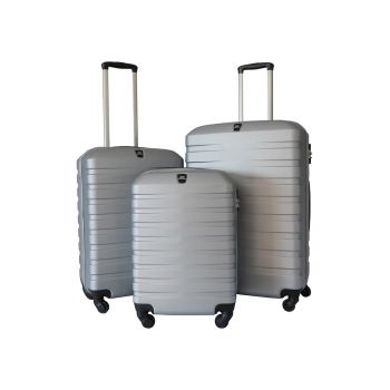 Set 3 trolere Ground VALERIE - ABS - marime S+M+L - culoare gri