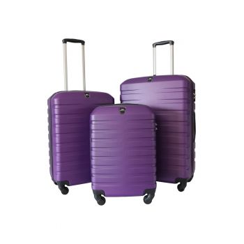 Set 3 trolere Ground VALERIE - ABS - marime S+M+L - culoare mov la reducere