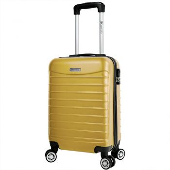 Troler cabina avion, Model Compatible Air, Quasar & Co., galben, 55 x 36 x 20 cm