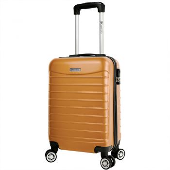 Troler cabina avion, Model Compatible Air, Quasar & Co.®, portocaliu, 55 x 36 x 20 cm