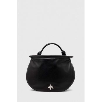 Armani Exchange poseta culoarea negru ieftina