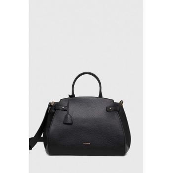 Coccinelle poseta de piele culoarea negru