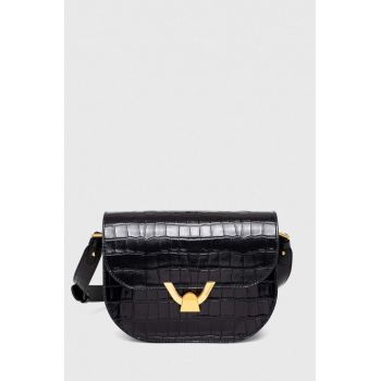 Coccinelle poseta de piele culoarea negru