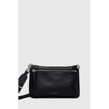 Coccinelle poseta de piele culoarea negru