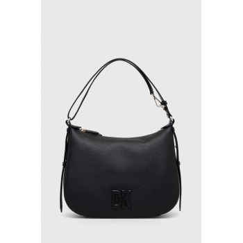 Dkny poseta de piele culoarea negru