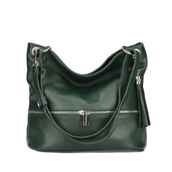 Geanta dama GT1971 Joss, piele naturala, Verde