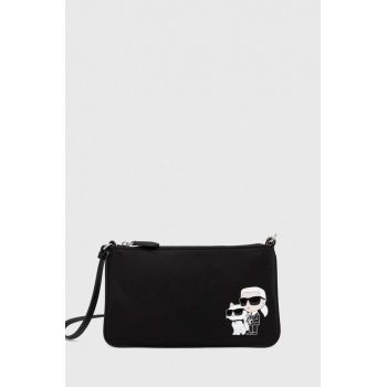 Karl Lagerfeld borseta femei, culoarea negru