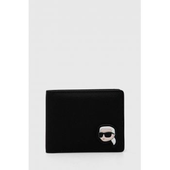 Karl Lagerfeld portofel barbati, culoarea negru