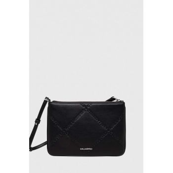 Karl Lagerfeld poseta culoarea negru