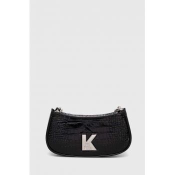 Karl Lagerfeld poseta culoarea negru