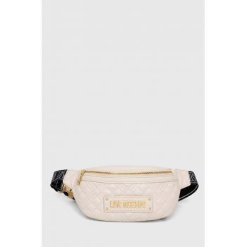 Love Moschino borseta culoarea bej