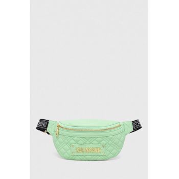 Love Moschino borseta culoarea turcoaz