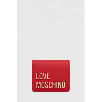 Love Moschino portofel femei, culoarea rosu