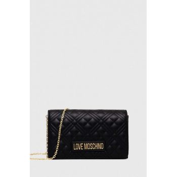 Love Moschino poseta culoarea negru ieftina