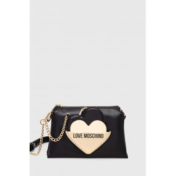 Love Moschino poseta culoarea negru