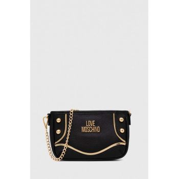 Love Moschino poseta culoarea negru de firma originala